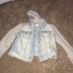 Jean jacket sweatshirt